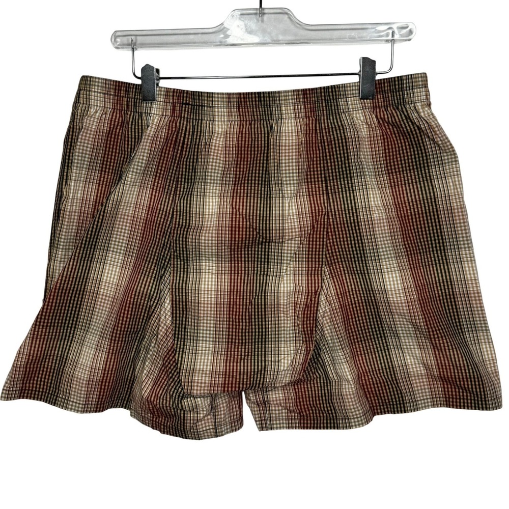 Burberry London Plaid Boxer Shorts Button Fly Men's Large Cotton - Picture 2 of 6